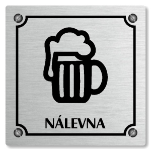 Nálevna, 100x100mm, stříbrná, Kansas